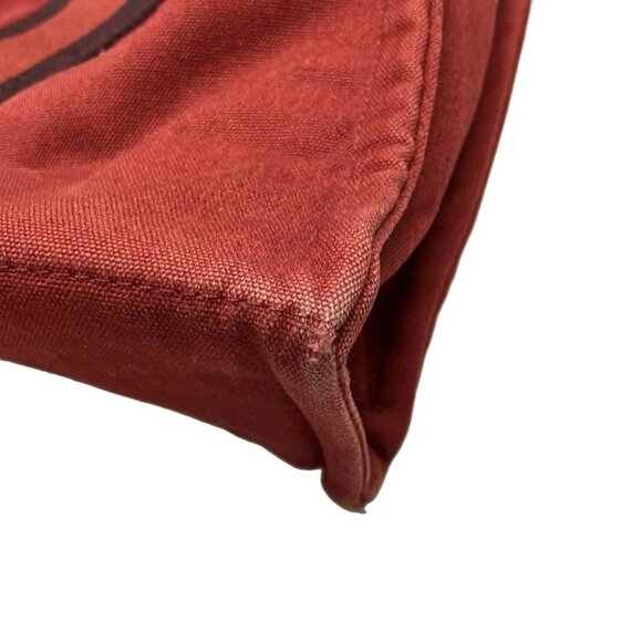 Auth HERMES Fourre Tout Tote PM - Red Canvas Tote Bag - Picture 8 of 11